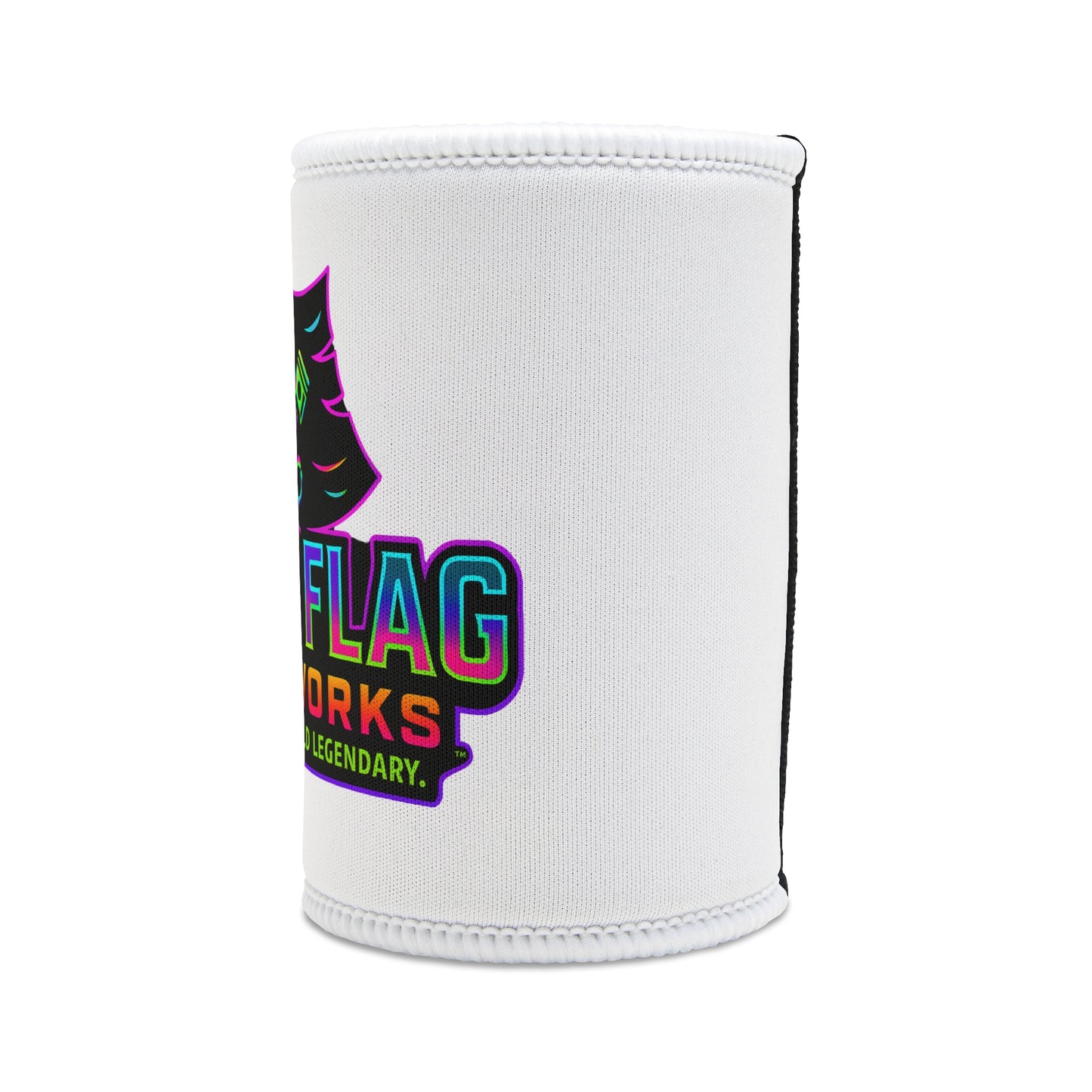 Stubby Cooler with black flag logo Design, Perfect for Riders, Gifts for Bikers, BBQs, Tailgating, Festivals