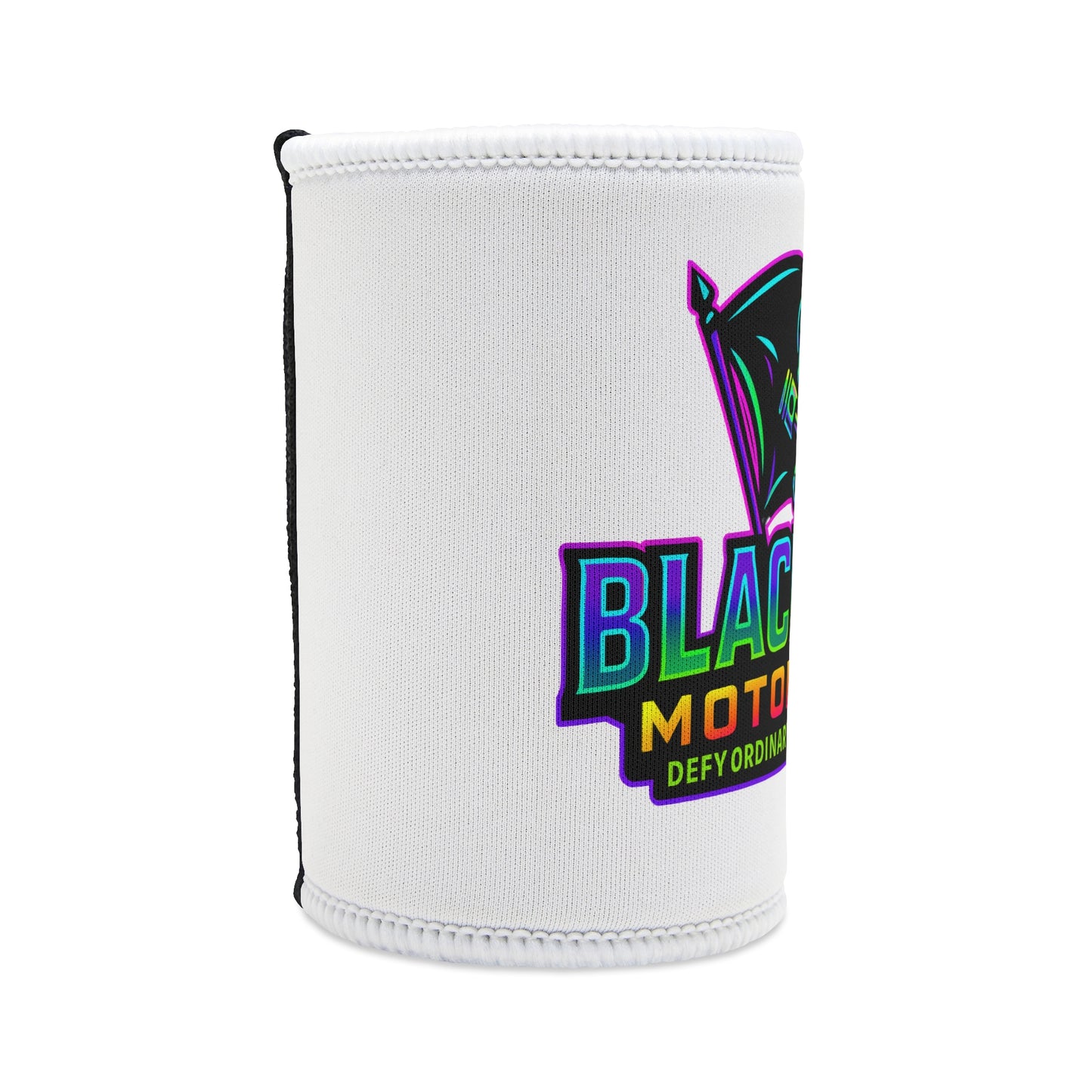 Stubby Cooler with black flag logo Design, Perfect for Riders, Gifts for Bikers, BBQs, Tailgating, Festivals