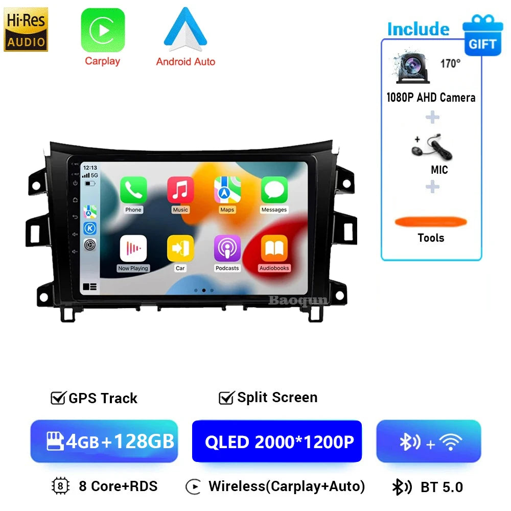 Android 16 For Nissan NAVARA Frontier NP300 2015 2016 2017 Screen WiFi Car Player Video Display Navigation Radio Multimedia GPS