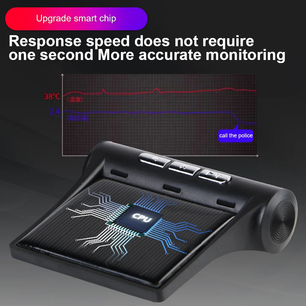 Tire Pressure Monitoring System Temperature Warning Fuel Save With 4 External Sensors Solar TPMS Car Tyre Pressure Monitor