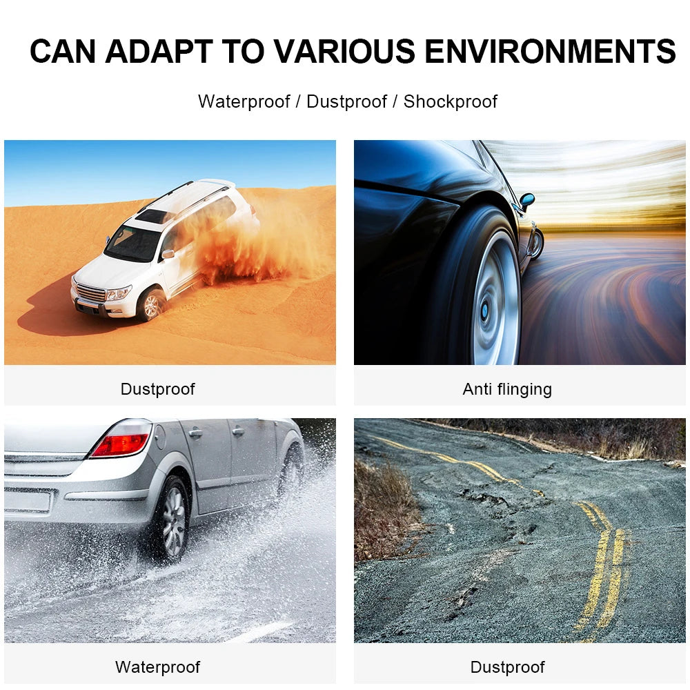 Tire Pressure Monitoring System Temperature Warning Fuel Save With 4 External Sensors Solar TPMS Car Tyre Pressure Monitor
