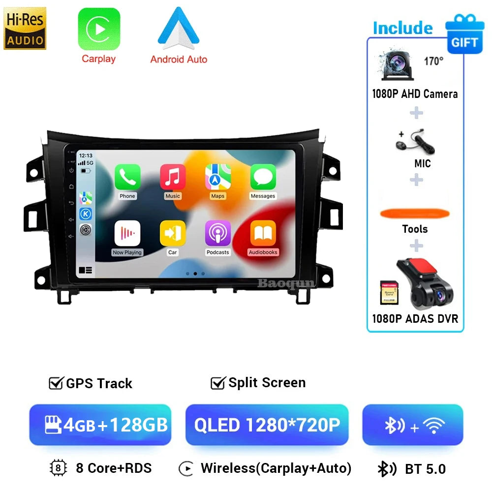 Android 16 For Nissan NAVARA Frontier NP300 2015 2016 2017 Screen WiFi Car Player Video Display Navigation Radio Multimedia GPS