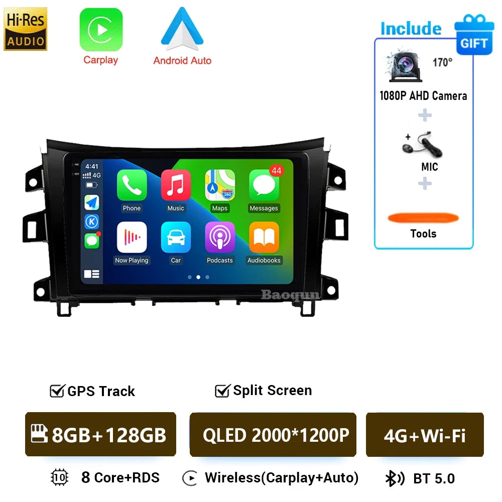 Android 16 For Nissan NAVARA Frontier NP300 2015 2016 2017 Screen WiFi Car Player Video Display Navigation Radio Multimedia GPS
