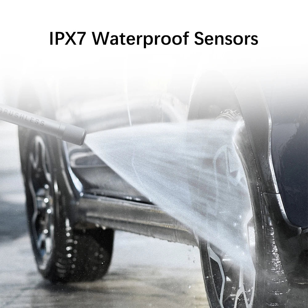 Tire Pressure Monitoring System Temperature Warning Fuel Save With 4 External Sensors Solar TPMS Car Tyre Pressure Monitor