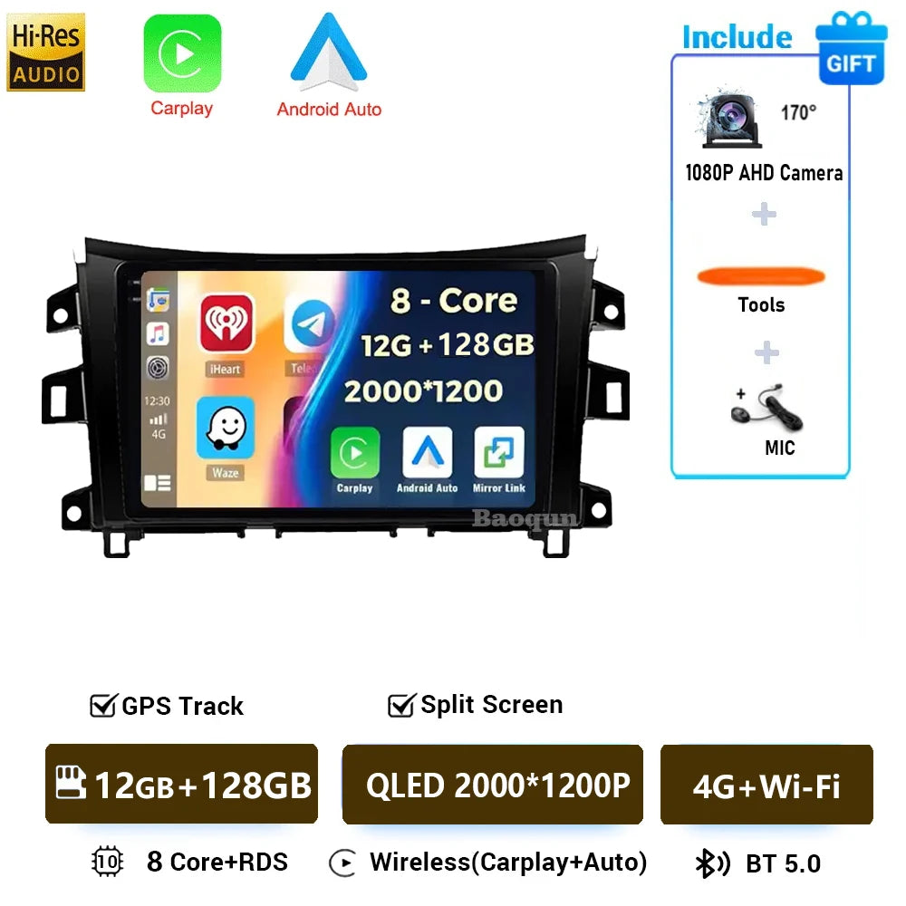 Android 16 For Nissan NAVARA Frontier NP300 2015 2016 2017 Screen WiFi Car Player Video Display Navigation Radio Multimedia GPS
