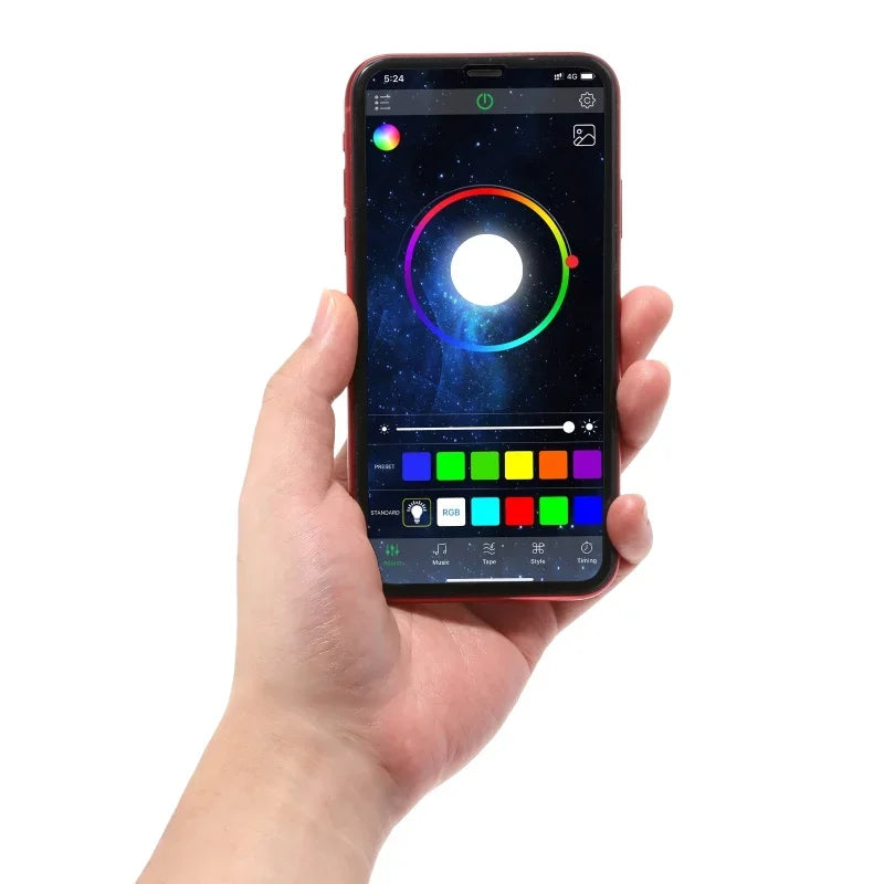 4/8/12 In 1 RGB LED Rock Lights Car Chassis Neon Decorative Light for Cars Off Road Truck (App Remote Control) Car Lights
