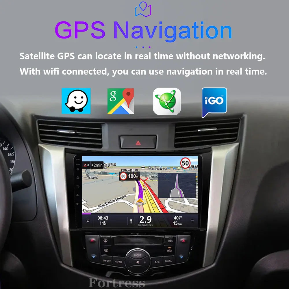 Android 16 For Nissan NAVARA Frontier NP300 2015 2016 2017 Screen WiFi Car Player Video Display Navigation Radio Multimedia GPS