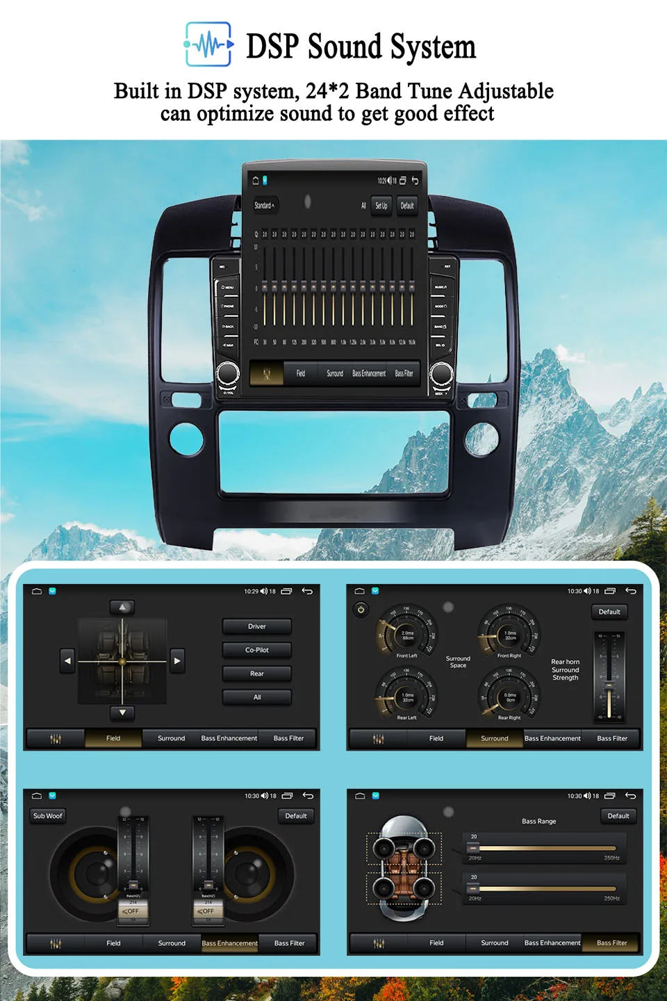 Android 14.0 8G+128G Car Radio Stereo Video Audio Multimedia DVD Player For Nissan Navara 2006 - 2012 GPS Navigation Head Unit