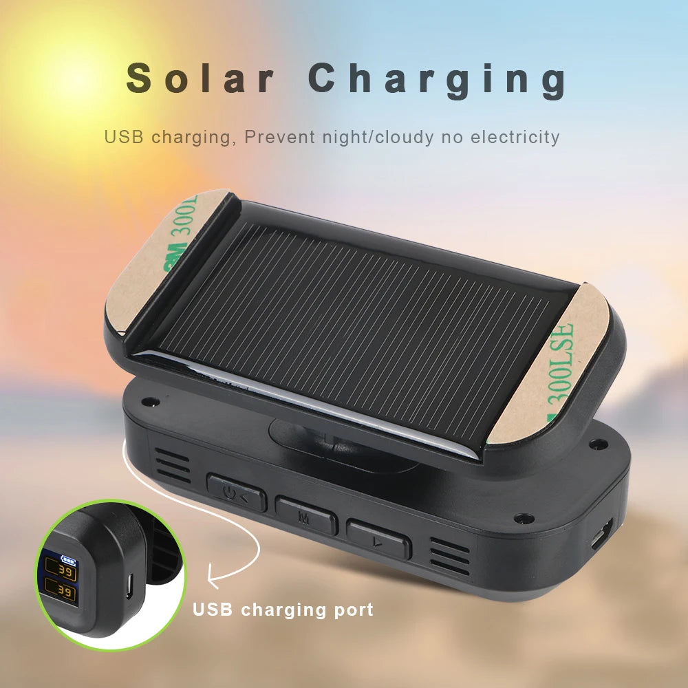 Tire Pressure Monitoring System Temperature Warning Fuel Save With 4 External Sensors Solar TPMS Car Tyre Pressure Monitor