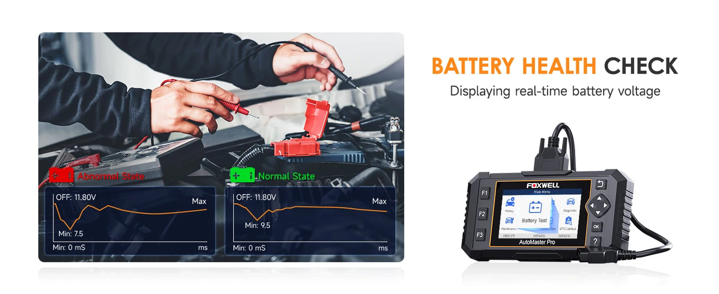 FOXWELL NT614 Elite OBD2 Scanner ABS SRS Transmission Engine Code Reader SAS EPB Oil Light 5 Reset OBD2 Car Diagnostic Scan Tool