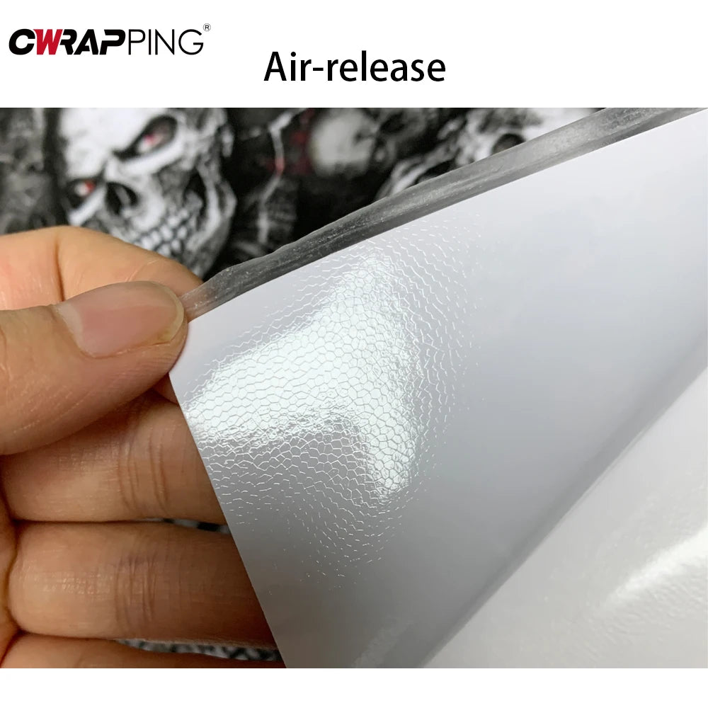 Car Stickers Wrap Vinyl Skull Cartoon Printed Auto Body Film Self-Adhesive Camo Modification Film for Motorcycle Car Accessories